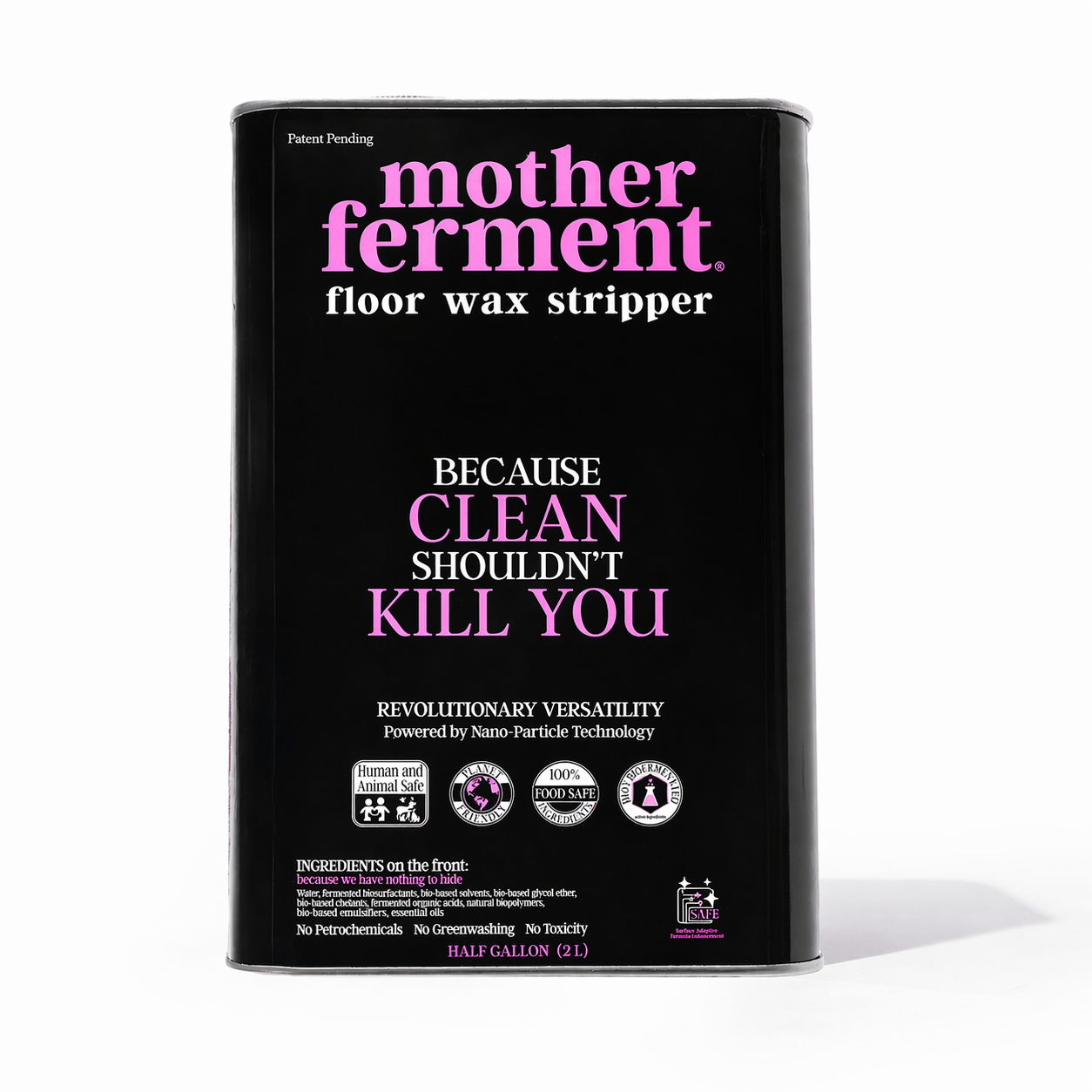 MotherFerment Floor Wax Stripper — half-gallon can